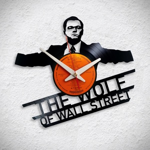 A Wall Street farkasa - Bakelit falióra, Otthon & Életmód, Dekoráció, Fali és függő dekoráció, Falióra & óra, Újrahasznosított alapanyagból készült termékek, MESKA