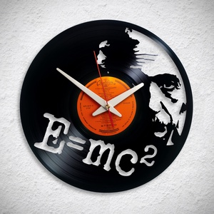 Albert Einstein - Bakelit falióra, Otthon & Életmód, Dekoráció, Fali és függő dekoráció, Falióra & óra, Újrahasznosított alapanyagból készült termékek, MESKA