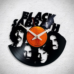 Black Sabbath - Bakelit falióra, Otthon & Életmód, Dekoráció, Fali és függő dekoráció, Falióra & óra, Újrahasznosított alapanyagból készült termékek, MESKA