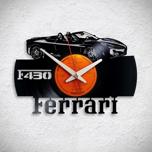 Ferrari F430 - Bakelit falióra, Otthon & Lakás, Dekoráció, Fali és függő dekoráció, Falióra & óra, Újrahasznosított alapanyagból készült termékek, Meska