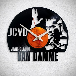 Jean-Claude Van Damme - Bakelit falióra, Otthon & Életmód, Dekoráció, Fali és függő dekoráció, Falióra & óra, Újrahasznosított alapanyagból készült termékek, MESKA