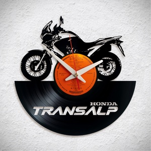 Honda Transalp motor - Bakelit falióra, Otthon & Lakás, Dekoráció, Fali és függő dekoráció, Falióra & óra, Újrahasznosított alapanyagból készült termékek, MESKA