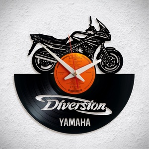Yamaha XJ900 Diversion  - Bakelit falióra, Otthon & Életmód, Dekoráció, Fali és függő dekoráció, Falióra & óra, Újrahasznosított alapanyagból készült termékek, MESKA