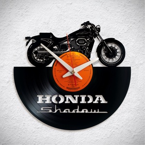 Honda Shadow - Bakelit falióra, Otthon & Életmód, Dekoráció, Fali és függő dekoráció, Falióra & óra, Újrahasznosított alapanyagból készült termékek, MESKA