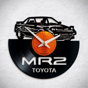 Toyota MR2 mk2 - Bakelit falióra, Otthon & Lakás, Dekoráció, Fali és függő dekoráció, Falióra & óra, Újrahasznosított alapanyagból készült termékek, Meska