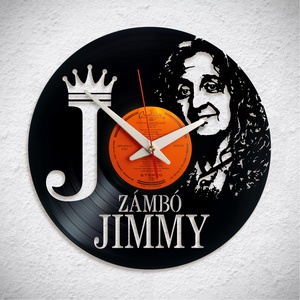 Zámbó Jimmy - Bakelit falióra, Otthon & Lakás, Dekoráció, Fali és függő dekoráció, Falióra & óra, Újrahasznosított alapanyagból készült termékek, MESKA