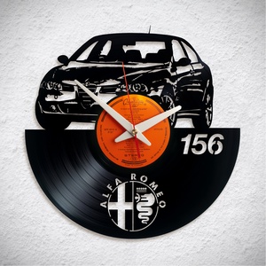 Alfa Romeo 156 - Bakelit falióra, Otthon & Életmód, Dekoráció, Fali és függő dekoráció, Falióra & óra, Újrahasznosított alapanyagból készült termékek, MESKA