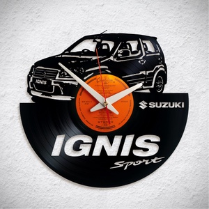 Suzuki Ignis Sport  - Bakelit falióra, Otthon & Életmód, Dekoráció, Fali és függő dekoráció, Falióra & óra, Újrahasznosított alapanyagból készült termékek, MESKA