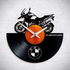 BMW R1200GS - Bakelit falióra, Otthon & Életmód, Dekoráció, Fali és függő dekoráció, Falióra & óra, Újrahasznosított alapanyagból készült termékek, MESKA