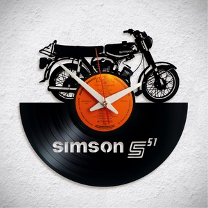 Simson S51 - Bakelit falióra, Otthon & Életmód, Dekoráció, Fali és függő dekoráció, Falióra & óra, Újrahasznosított alapanyagból készült termékek, MESKA