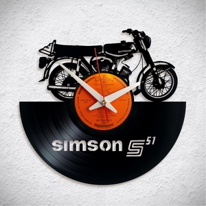 Simson S51 - Bakelit falióra, Otthon & Lakás, Dekoráció, Fali és függő dekoráció, Falióra & óra, Újrahasznosított alapanyagból készült termékek, MESKA