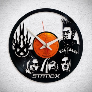 Static-X  Wayne Static - Bakelit falióra, Otthon & Életmód, Dekoráció, Fali és függő dekoráció, Falióra & óra, Újrahasznosított alapanyagból készült termékek, MESKA