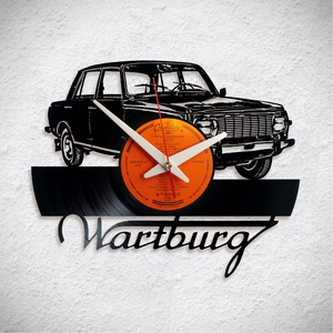 Wartburg 353 - Bakelit falióra, Otthon & Életmód, Dekoráció, Fali és függő dekoráció, Falióra & óra, Újrahasznosított alapanyagból készült termékek, MESKA