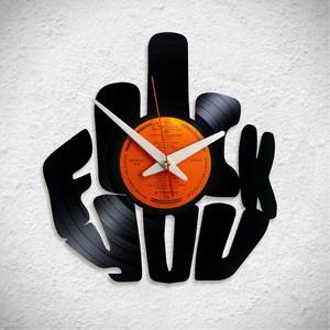FCK YOU Vicces óra kollégának vagy főnöknek :) - Bakelit falióra - Meska.hu