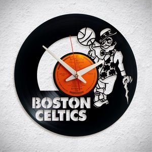 Boston Seltics Basketball Kosárlabda  - Bakelit falióra, Otthon & Életmód, Dekoráció, Fali és függő dekoráció, Falióra & óra, Újrahasznosított alapanyagból készült termékek, MESKA