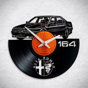 Alfa Romeo 164 - Bakelit falióra, Otthon & Életmód, Dekoráció, Fali és függő dekoráció, Falióra & óra, Újrahasznosított alapanyagból készült termékek, MESKA