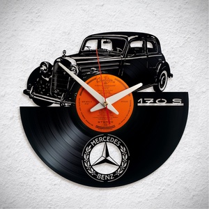Mercedes 170 ds - Bakelit falióra, Otthon & Életmód, Dekoráció, Fali és függő dekoráció, Falióra & óra, Újrahasznosított alapanyagból készült termékek, MESKA