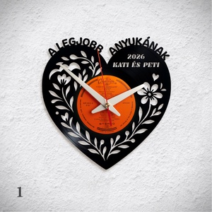 Anyáknapi ajándék - többféle - saját nevekkel... � Bakelit falióra - Meska.hu