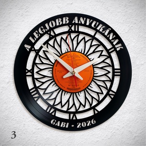 Anyáknapi ajándék - többféle - saját nevekkel... � Bakelit falióra - otthon & életmód - dekoráció - fali és függő dekoráció - falióra & óra - Meska.hu