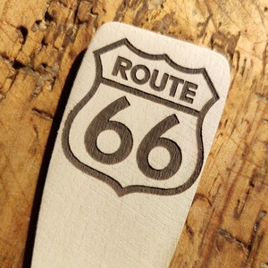 ÚJDONSÁG! Route 66 � Gravírozott spatula - fakanál - Meska.hu