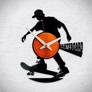Gördeszka � Skateboard No4 - Bakelit falióra - Meska.hu