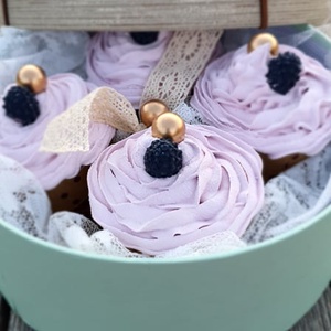 Vintage Pink Blackberrys Muffin box - otthon & életmód - dekoráció - dísztárgy - Meska.hu