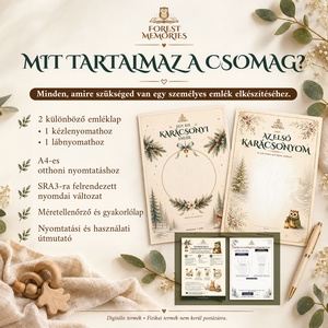 Karácsonyi kézlenyomat és lábnyomat � 2 nyomtatható emléklap babáknak � Digitális PDF - baba - mama - babaemlékek - baba emlékőrző - Meska.hu
