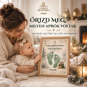 Téli kézlenyomat és lábnyomat � 2 nyomtatható emléklap babáknak � Digitális PDF - baba - mama - babaemlékek - baba emlékőrző - Meska.hu