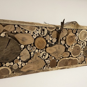 ForestWallDeco III (90 x 40 cm, 10 kg), Otthon & Életmód, Dekoráció, Fali és függő dekoráció, Falra akasztható dekor, Famegmunkálás, MESKA