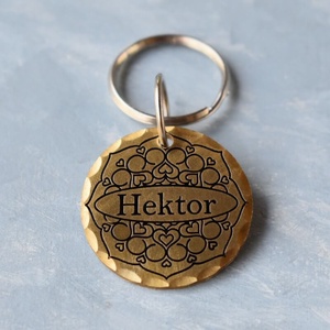 Mandala kutyabiléta (sárgaréz) - otthon & életmód - kisállatoknak - kutyáknak - kutya biléta - Meska.hu