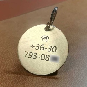 Ordas kutyabiléta (sárgaréz) - otthon & életmód - kisállatoknak - kutyáknak - kutya biléta - Meska.hu