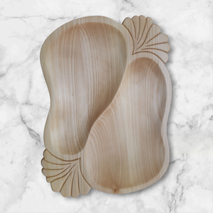 Faragott csülkös kínáló fa tál, Otthon & Életmód, Konyhafelszerelés, tálalás, Tálalás, Kínálótál, Famegmunkálás, MESKA