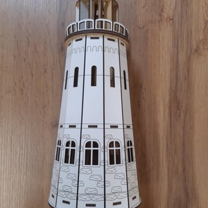 Világító torony., Otthon & Életmód, Lámpa, Asztali lámpa, Famegmunkálás, MESKA