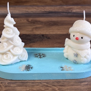 Hóvarázs, Karácsony, Karácsonyi lakásdekoráció, Karácsonyi illatgyertya, mécses, Gipszöntés, Gyertya-, mécseskészítés, MESKA