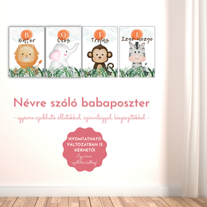 Névre szóló babaposzter , Otthon & Életmód, Babaszoba, gyerekszoba, Babaszoba kép, Fotó, grafika, rajz, illusztráció, MESKA