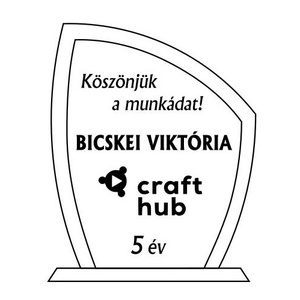 Marcell részére - céges emlékplakett - egyedi tervezéssel és kivitelezéssel - Meska.hu