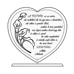 Attila részére - Testvéri szeretet - emlékplakett - Meska.hu