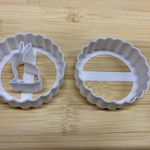 Nyuszis linzer sütikiszúró szett - otthon & életmód - konyhafelszerelés, tálalás - sütés, főzés - sütikiszúró - Meska.hu