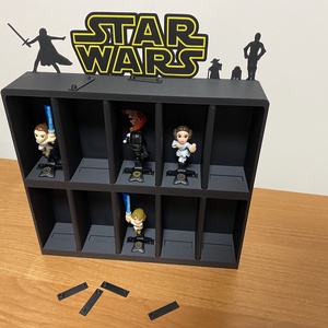 Star Wars gyűjtői polc, Funk figura tartó, kinder meglepetés - otthon & életmód - dekoráció - asztal és polc dekoráció - dekorációs tál, tartó - Meska.hu