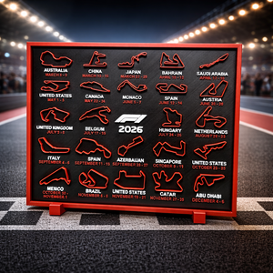 Forma 1 2026-os versanynaptár , Otthon & Életmód, Dekoráció, Fali és függő dekoráció, Falinaptár & Öröknaptár, Mindenmás, MESKA