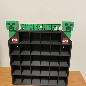 Minecraft Kinder Joy  gyűjtői polc, Funkó figura tartó - otthon & életmód - dekoráció - asztal és polc dekoráció - dekorációs tál, tartó - Meska.hu
