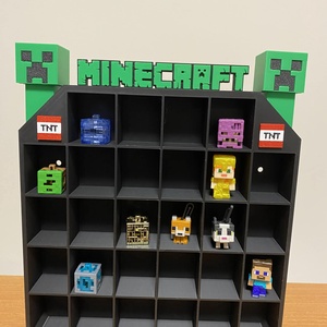 Minecraft Kinder Joy  gyűjtői polc, Funkó figura tartó, Otthon & Életmód, Dekoráció, Asztal és polc dekoráció, Dekorációs tál, tartó, Mindenmás, MESKA