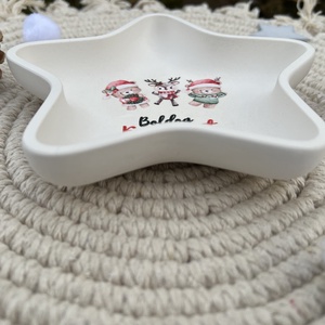 Csillag alakú macis tálka - otthon & életmód - dekoráció - asztal és polc dekoráció - dekorációs tál, tartó - Meska.hu