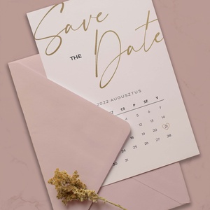 Save the Date - Esküvői értesítő - Meska.hu