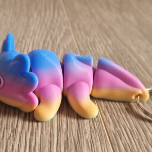 3D Axolotl kulcstartó - táska & tok - kulcstartó & táskadísz - kulcstartó - Meska.hu