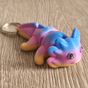 3D Axolotl kulcstartó - táska & tok - kulcstartó & táskadísz - kulcstartó - Meska.hu