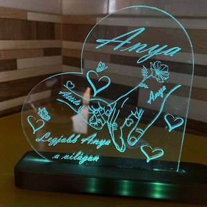 Személyre Szabott 3D Éjszakai Fény � Anyáknak és Mamáknak (Akár 6 névvel) - Meska.hu