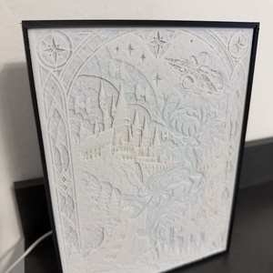 Egyedi lightbox - Harry Potter x Star Wars világ - otthon & életmód - lámpa - hangulatlámpa - Meska.hu