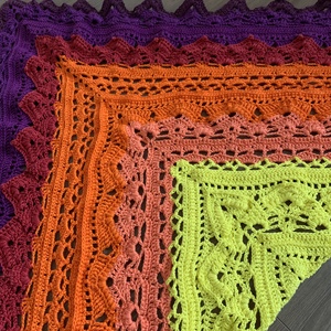 Pirkadat horgolt vállkendő - ruha & divat - sál, sapka, kendő - kendő - Meska.hu