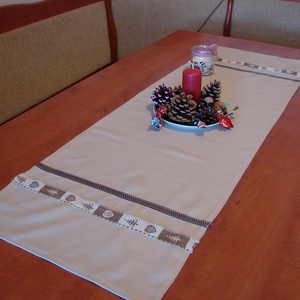 Karácsonyi asztalterítő, asztali futó - Meska.hu